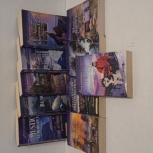 10 Large Print Love Inspired Suspense Inspirational Romance Paperback Books